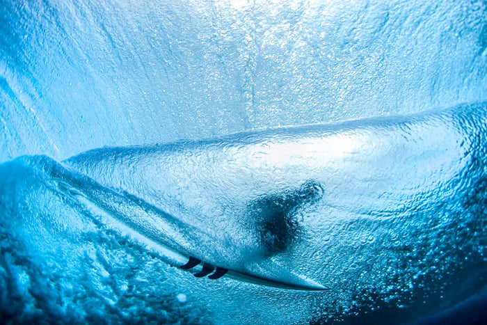Aqua Cocoon, surf photograph by Sean Davey, North Shore, Hawaii
