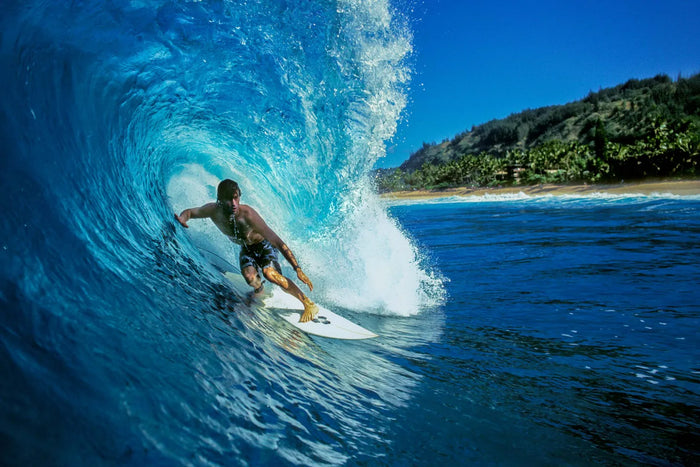 Free Ride, surf photograph by Sean Davey, North Shore, Hawaii