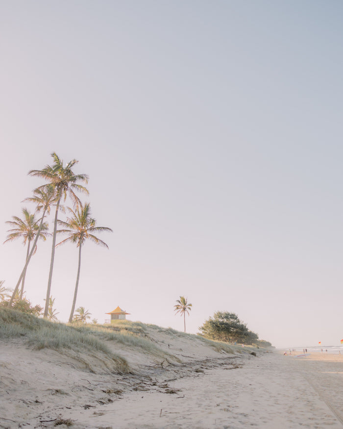 Beach lifeguard tower on the Gold Coast, Queensland, photographed by Chris Hepworth