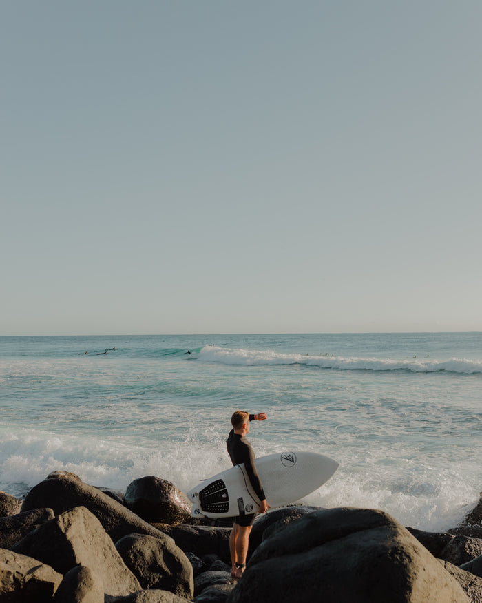 Surfer at Burleigh Heads, Gold Coast, photographed by Chris Hepworth