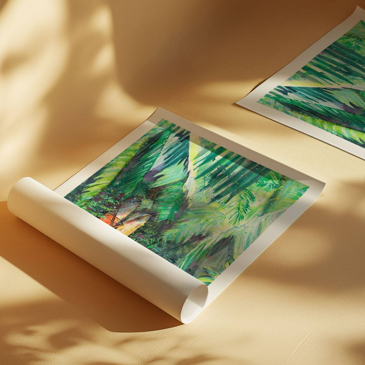 Clandestino Gem surf art by Rebekah Steen, rolled unframed print