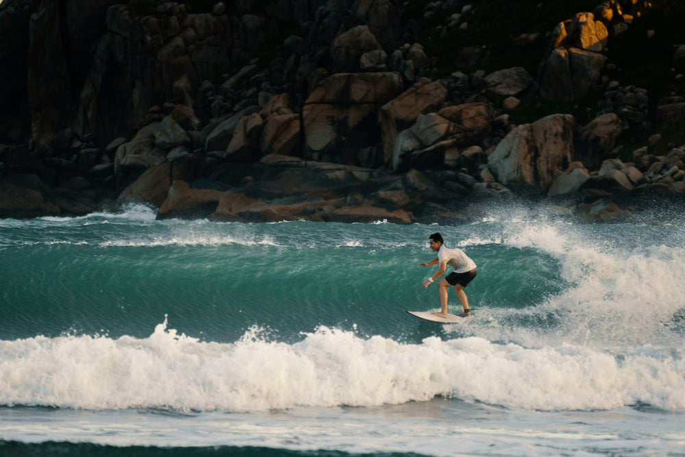 Surf photography presented on a QUIVER artist profile