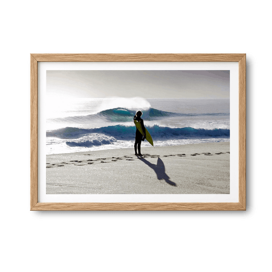 A3 Heaven on a Stick surf photography print by Sean Davey, framed