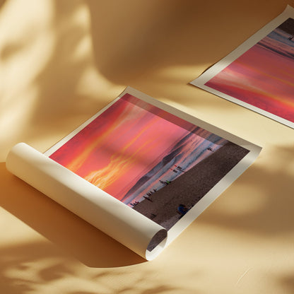 Pipeadelic surf photograph by Sean Davey of Pipeline, Oahu, Hawaii, rolled unframed print with a white border
